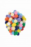Pom-Pom diametru 1.5 cm,multicolor, 200 bucati set