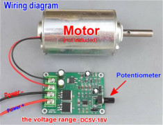 REGULATOR de TURATIE ptr. MOTOR in curent contiunuu cu consum de max. 15 Amperi foto