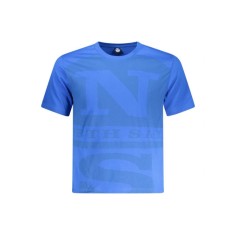 North Sails Tricou barbati, cu imprimeu cu logo, Regular fit, Albastru deschis, S