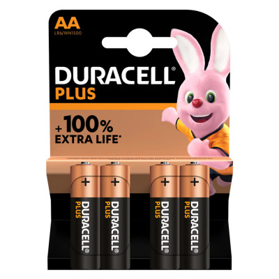 Baterii Alcaline AA LR6 1.5V DuraCell Blister 4 foto