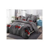 Cumpara ieftin Lenjerie de Pat Bumbac Finet, 6 Piese, Pat Dublu - GR-457