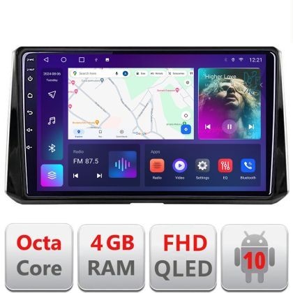 Navigatie Toyota Corolla 2019- B-388-levin Android Ecran QLED octa core 4+64 carplay android auto kit-388-levin+EDT-E310V3 CarStore Technology