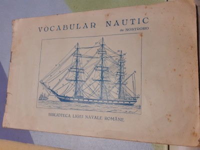 VOCABULAR NAUTIC-NOSTROMO-1940 d1. foto