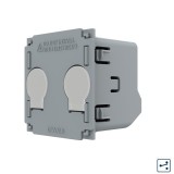 Modul intrerupator cap scara dublu cu touch Livolo VL-FC2S-2G, cu indicator luminos, incastrat