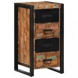 vidaXL Dulap cu sertar multicolor 40x40x75 cm lemn masiv recuperat