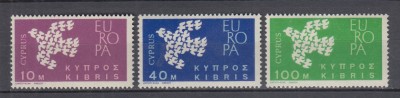 CIPRU CIPRU GREC 1962 EUROPA SERIE MNH foto