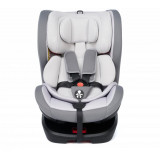 Scaun auto rotativ 360 gr cu Isofix, Gri, u-grow