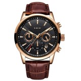 Cumpara ieftin Ceas barbatesc Lige Elegant Quartz Curea din piele