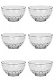 Set boluri, 6 piese, 350 ml, Plastic, Transparent