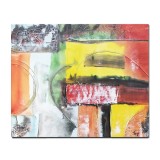 Tablou abstract pictat manual, Fantezie in abstract 20, 60x50cm ulei pe panza in relief efect 3D, gata de agatat pe perete