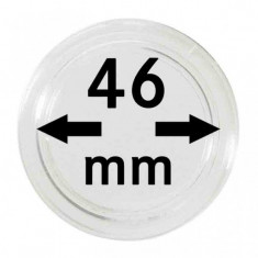 Capsule monede, transparente, 10 buc, diametru 46 mm, made in Germania