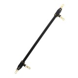 Bară TABOOM Bondage Spreader Bar Wild Roses, pentru jocuri erotice BDSM, din piele ecologică, culoare negru cu auriu