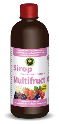 Sirop multifructe hipocaloric 500ml hypericum foto