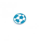 Aplicatie termoadeziva - minge de fotbal 35 mm, Turcoaz