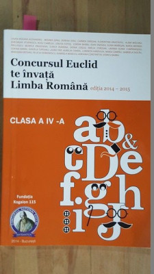 Concursul Euclid te invata limba romana clasa 4 foto