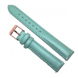Cumpara ieftin Curea de ceas din piele naturala Verde marin - 16mm - C3157, Time Veranda