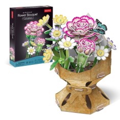Cubic Fun - Buchet de flori 3D Garoafa 134 piese