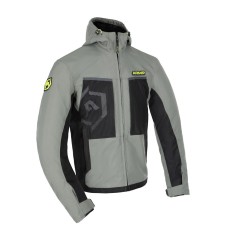 MBS Geaca textila impermeabila ARMR Suko 1.0, gri/galben-fluo, L, Cod Produs: ARMT234402LOX