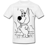 Cumpara ieftin Tricou &quot; Scooby-Doo alb-negru &quot;