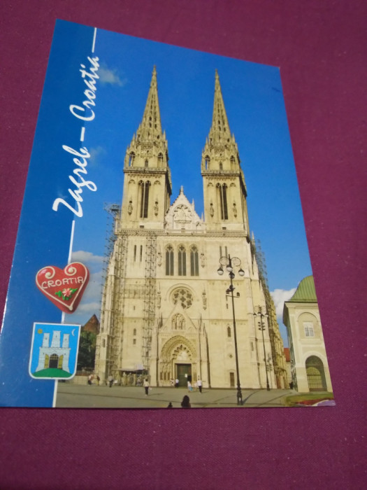 CARTE POSTALA -ZAGREB CROATIA CIRCULATA