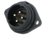 Soclu SP21 4 PIN IP68 10A 500V Terminal cu Şurub