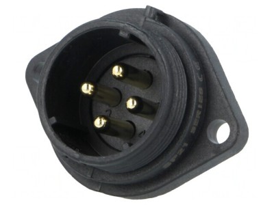 Soclu SP21 4 PIN IP68 10A 500V Terminal cu Şurub foto