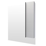 Dulap baie cu oglinda, 1 usa, dreapta, Martplast Loft, alb, 80 x 100 x 16.6 cm