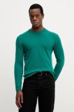 United Colors of Benetton pulover de l&acirc;nă culoarea maro, light, 1002U1G34