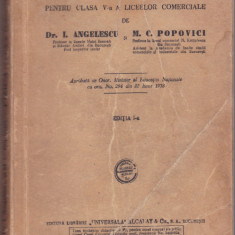 Fizica. Manual Pentru Clasa a V-a A LICEELOR COMERCIALE,I. ANGELESCU+C. POPOVICI