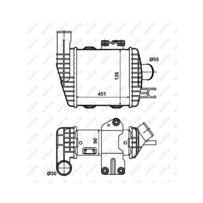 Radiator intercooler Nrf 30371 foto