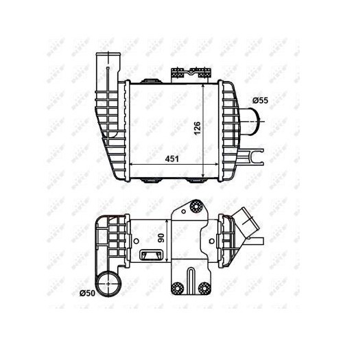 Radiator intercooler Nrf 30371