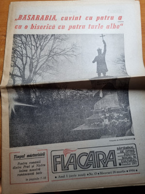 flacara 28 martie 1990-articole si foto basarabia foto