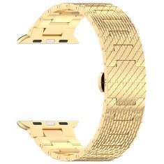 Techsuit - Watchband 32mm (W052) - Apple Watch 1/2/3/4/5/6/7/8/9/10/SE/SE 2 (38/40/41/42mm) - Gold foto
