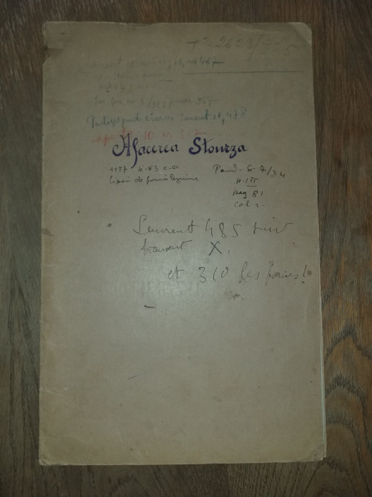 Afacerea Sturza, lot 4 documente grefier , 1904