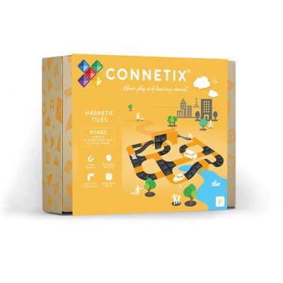 Set Ramps Intersections Connetix, 16 Piese , Rampe Magnetice si Intersectii, Accesorii STEM pentru Constructii Avansate foto