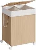Cumpara ieftin Cos de rufe Songmics, Natur, LCB601N01, 46.5 x 37.5 x 65 cm