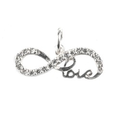 Pandantiv Infinite Love, Argint 925, 1 cm x 2 cm foto