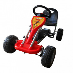 Kart cu pedale Go Kart, rosu foto