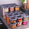 Set cutie de depozitare 18 buc, Gri