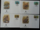 South Georgia-WWF,FDC pasari-set complet