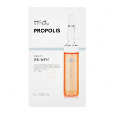 Masca pentru ten nutritiva cu propolis Missha Mascure Sheet Mask Propolis, 28ml