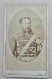 Fotografie cdv ofițer in uniformă / Franz Duschek Bucuresti