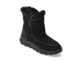 Ghete GEOX negre, D3626C, din piele intoarsa
