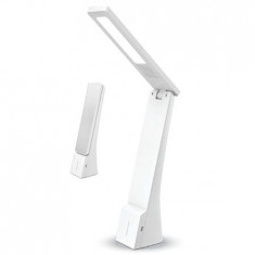 Lampa birou 4w 3in1 3000k/4500k/6000k alb/argintiu v-tac foto