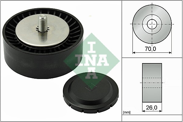 INA 532 0553 10 Rola ghidare/conducere, curea transmisie