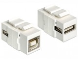 Modul Keystone USB 2.0 tip A M la USB 2.0 tip B M, Delock 86320