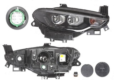 Far FIAT TIPO, 04.2016-, MAGNETI MARELLI, fata, partea dreapta, bi-xenon; cu sistem iluminat in curba; cu &amp;amp;#39;lumina de zi&amp;amp;#39; tip LED; D5S+H7+LED+ foto