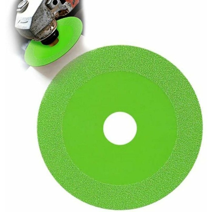 Disc de taiere din sticla ultra subtire Tovbmup, diamant, 10cm, verde
