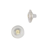 Inchizatoare pentru Cercei din Aur Galben 14K si Silicon, 10 mm, pentru Tija 0.7&ndash;1.1 mm