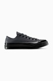 Converse teniși de piele Chuck 70 culoarea negru, A15551C